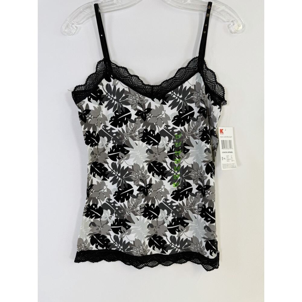 NWT VTG Y2K K Mart Lace Trim Stretch Camisole Rare Dead Stock Junior XL Womens S